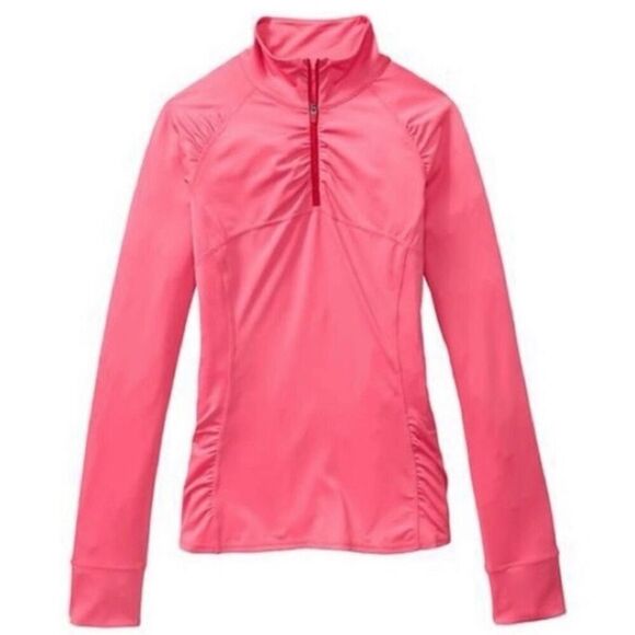 Athleta intrepid sun shield pink quarter zip pullover M - Picture 1 of 13